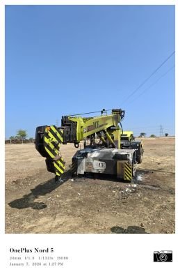 FIRE DAMAGED ACE F150 MOBILE CRANE